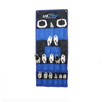 US PRO 1675 16-Pc Locking Plier Set – Round Nose, Long Nose & Welding Clamp