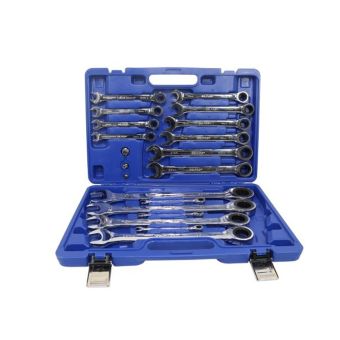 US PRO 3236 20-Pc Metric Gear Ratchet Combination Wrench Set