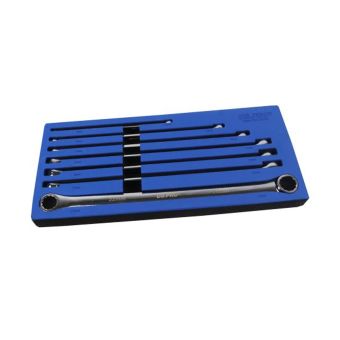 US PRO 3222 7-Pc Double-End Ring Aviation Spanner Set