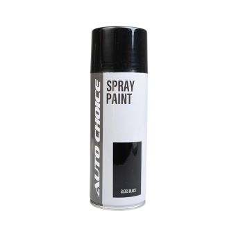 Auto Choice PMSPGB Gloss Black Spray Paint 400ml Single Pack