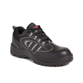 Black S3 Safety Shoes – Non-Metallic, Water Resistant, SRA Rated
