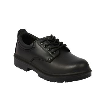 Black S3 4-Eye Safety Shoes – Steel Toe Cap, Water Resistant, SRA Rated