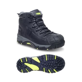 Apache Black S3 Waterproof Safety Boots – Non-Metallic, SRC, HRO