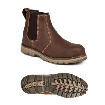 Apache Brown S3 Safety Dealer FLYWEIGHT DEALER Boots – Water Resistant, SRA