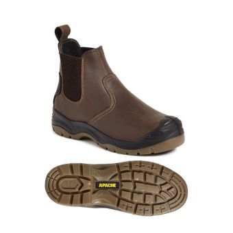 Brown S3 Safety Dealer Boots – SRC Slip Resistant
