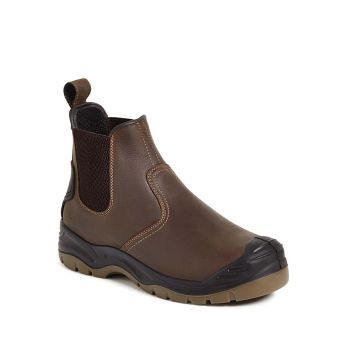 Brown S3 Safety Dealer Boots – SRC Slip Resistant