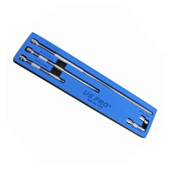 US PRO 4139 5-Pc 3/8″ Drive Wobble Extension Bar Set