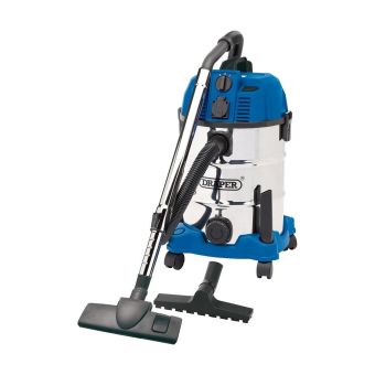 Draper Wet and Dry Vacuum Cleaner with Power Take-Off 30L 230V 20529