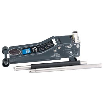 Draper Expert 31481 low profile 2 tonne trolley jack side view