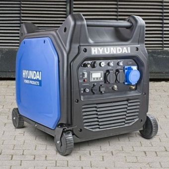 Hyundai HY6500SEi 6600W Petrol Portable Inverter Generator with Remote Electric Start (6.6kW)