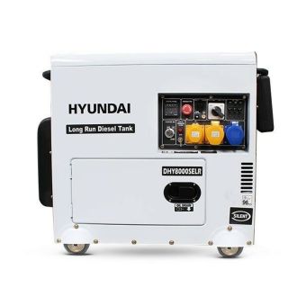 Hyundai DHY8000SELR 6kW Long Run Standby Diesel Generator Single Phase