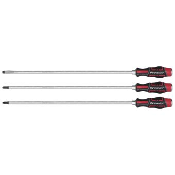 Sealey Premier AK4942 Extra-Long Hammer-Thru Screwdriver Set 450mm 3pc