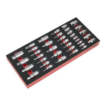 Sealey Premier TBT61 Socket Bit Set with Tool Tray 37pc product image