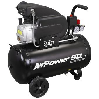 Sealey SAC5020APK 50L Direct Drive Air Compressor 2hp with 4pc Accessory Kit