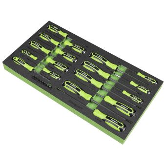 Sealey Siegen S01281 Hammer-Thru Screwdriver, Bit Driver & Bit Set 28pc
