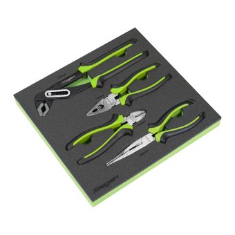 Sealey Siegen S01298 Comfort Grip Pliers Set 4pc product image
