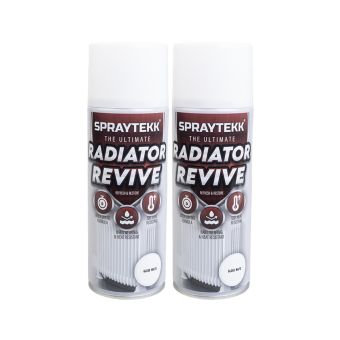 Spraytekk STGWRPX2 400ml Gloss White Radiator Paint Box of 18 Twin Packs