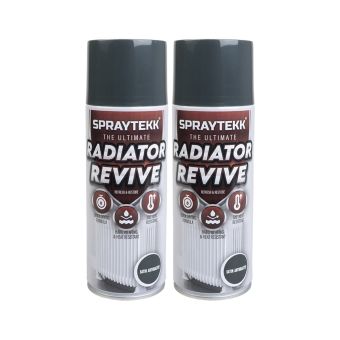 Spraytekk STSARPX2 400ml Satin Anthracite Radiator Paint Twin Pack