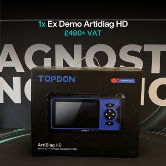TOPDON ArtiDiag HD Ex Demo heavy-duty diagnostic scanner kit