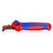 KNIPEX 16 50 145 SB Stripping Knife with Guide Shoe and Ratchet Function