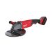 Milwaukee M18 FUEL 230mm cordless angle grinder showing disc and guard assembly