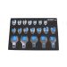 US Pro Industrial 7556 Professional 19 Piece Metric Crowfoot Wrench Set EVA Tray