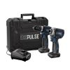 Draper DXPULSE 28003 12V Brushless Combi Drill & Impact Driver Kit 1/4" Sq. Dr. 2 x 4.0Ah Batteries 1 x Fast Charger