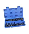 US PRO 7521 – 25-Pc Impact E-Star & Torx® Bit Socket Set 