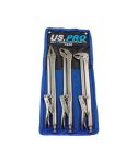 US PRO 3-Piece 15" Long Reach Locking Plier Set (Code 1838)