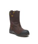 DeWalt Millington S7S Waterproof Non-Metallic Rigger Safety Boot Brown