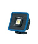 Draper 88595 rechargeable COB LED mini flood light 10W 1000 lumens blue