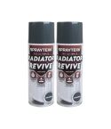 Spraytekk STSARPX2 400ml Satin Anthracite Radiator Paint Twin Pack