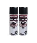 Spraytekk STSBRPX2 400ml Satin Black Radiator Paint Twin Pack