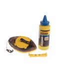Stanley STA047465 Power Winder Chalk Line 30m with Chalk and Level
