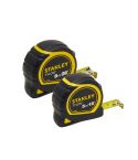 Stanley STA998985 Tylon Pocket Tape Measure 2 Pack 5m and 8m