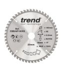 Trend Aluminium Plastic Circular Saw Blade 160mm x 20mm x 52T CSB/AP16052