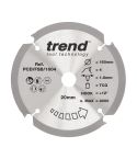 Trend PCD Fibre Cement Circular Saw Blade 160mm x 20mm x 4T PCD/FSB/1604