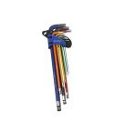 US PRO 1634 9 Piece Extra Long Ball End Hex Key Set Box of 10