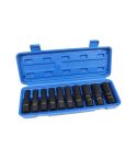 US PRO 7524 10pc 1/2" Drive Deep Impact E-Star Socket Set E8–E24