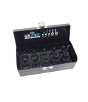 US PRO Industrial 3435 10pc 1/2" Drive Impact Spline Bit Socket Set M4–M18
