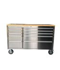 US SNAP MAC 55" Stainless Steel 10-Drawer Workbench Cabinet