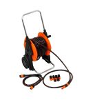 WNB 30m Professional Garden Hose Reel Cart Aluminium Frame Anti Kink Hose